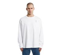 G-STAR Back Embro Text Loose R T LS T-Shirt, Bianco (White D26835-d976-110), XL Uomo