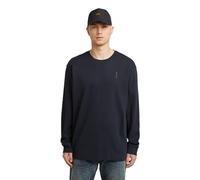 G-STAR Back Embro Text Loose R T LS T-Shirt, Blu (Salute D26835-d976-c742), XL Uomo