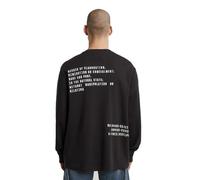 G-Star Back Embro Text Loose R T LS T-Shirt Uomo (Pacco da 1)