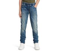 G-STAR Bambini e Ragazzi Kids 3301 Slim Pull-Up Jeans, Blu (sun faded indigo destroyed D24921-01-C041), 14 anni