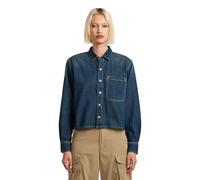 G-star Boxy Relaxed 1 Pocket Long Sleeve Shirt Blu L Donna