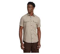 G-Star Camicia Marine Slim Uomo Maniche Corte Beige L