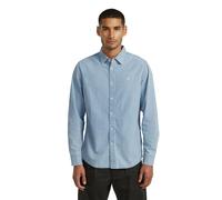 G-Star Men's Clean Slim Shirt LS, Size: M, Color Blue