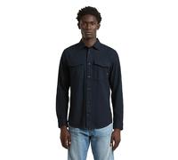 G-Star Men's Marine Slim Long Sleeve Shirt, Size: XL, Color Blue
