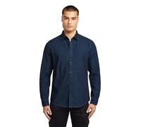 G-STAR Clean Slim Shirt, Blu (Worn in Deep Blue Ocean D27681-d539-g839), XL