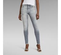 G-Star Denim Grezzo 3301 Skinny WMN Sun Faded Glacier Grigio Jeans Donna