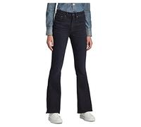 G-STAR Donna 3301 High Flare Jeans, Blu (worn in deep water D01541-C830-C596), 27W / 32L