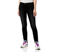 G-STAR Donna 3301 Mid Skinny Jeans, Nero (black iced flock D05889-C478-B699), 24W / 32L