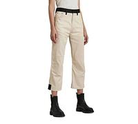 G-STAR Donna 5620 3D Cropped Bootcut PM Jeans, Beige (ecru D21066-C525-159), 32W / 32L