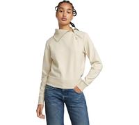 G-STAR Donna Asymmetric Zip Snug Sweater, Bianco (chalk D25303-D704-127), XL