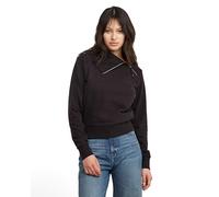 G-STAR Donna Asymmetric Zip Snug Sweater, Nero (dk black D25303-D704-6484), M