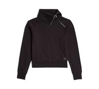 G-STAR Donna Asymmetric Zip Snug Sweater, Nero (dk black D25303-D704-6484), S