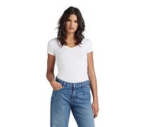 G-STAR Donna Base V-Neck Cap Top, Bianco (white D07211-3310-110), L