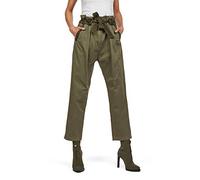 G-STAR Donna Bronson Army Paperbag Trousers, Verde scuro (dk shamrock D13600-9497-7159), 27W / 32L