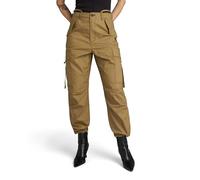 G-STAR Donna Cargo Cropped Drawcord Pants, Marrone (dk fawn D24389-D387-7172), 24