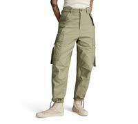 G-STAR Donna Cargo Cropped Drawcord Pants, Verde scuro (ensis green D24389-D387-6057), 30