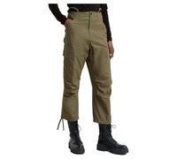 G-STAR Donna Cargo Cropped Drawcord Pants, Verde scuro (shadow olive D25251-D387-B230), 26
