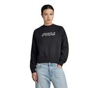 G-STAR Donna Cornely RAW Dot Raglan Sweater, Nero (dk black D24375-D562-6484), S