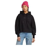 G-STAR G-Script Oversized Hooded Sweater Felpa, Nero (Dk Black D25168-d562-6484), XS Donna