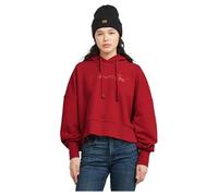 G-STAR Donna G-Script Oversized Hooded Sweater, Rosso (baron D25168-D562-1828), XL