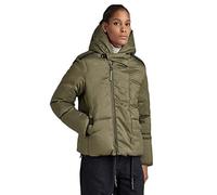 G-STAR Donna G - Whistler Short Padded Jacket, Verde scuro (shadow olive D22170-D199-B230), L