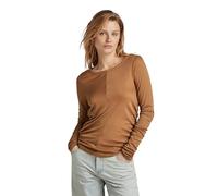 G-STAR Donna Gathered Slim Top, Marrone (toasted coconut D24516-D528-G289), S