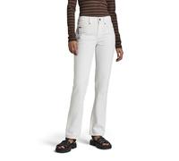 G-Star, Donna, Jeans, Noxer Straight, Elto white stretch denim, Bianco, W26 L30
