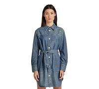 G-STAR Donna Long Millery Overshirt, Blu (antic faded aegean blue D21394-C611-D096), M