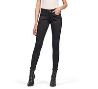 G-STAR Donna Lynn Mid Super Skinny Jeans, Nero (pitch black D15266-9142-A810), 25W / 30L