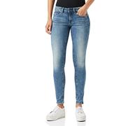 G-STAR Donna Midge Zip Mid-Waist Skinny Jeans, Blu (lt vintage aged destroy D05281-8968-9114), 26W / 28L