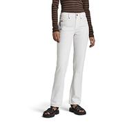 G-STAR Donna Noxer Straight Jeans, Bianco (white D17192-C669-110), 26W / 32L