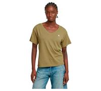 G-STAR Donna Open V-Neck Relaxed Top, Verde scuro (ensis green D26067-D601-6057), M