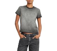 G-STAR Donna Overdyed Micro Boxy Top, Nero (dk black gd D26078-D756-B564), XS