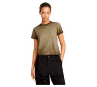 G-STAR Donna Overdyed Micro Boxy Top, Verde scuro (wild olive gd D26078-D756-C028), M