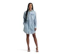 G-STAR Donna Relaxed Drawcord Denim Dress, Blu (sun faded blue mist D24353-D252-G342), XL