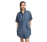 G-STAR Donna Relaxed Drawcord Dress, Blu (rinsed D24874-D558-082), XS