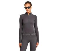 G-STAR Donna Seamless Zip Top, Grigio (grey asphalt D26341-D989-G277), XL