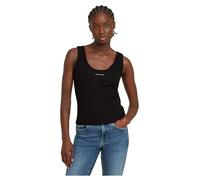 G-STAR Donna Slim Rib Tank Top, Nero (dk black D26065-D253-6484), S
