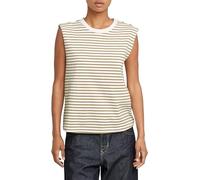 G-STAR Donna Stripe Boxy Top, Multicolore (lt chalk/dk mustard stripe D26073-D979-H205), XL