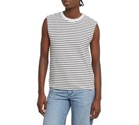 G-STAR Donna Stripe Boxy Top, Multicolore (lt chalk/osaka blue stripe D26073-D979-H315), XL