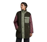 G-STAR Donna Teddy Mix Jacket, Grigio (asfalt D22042-C454-995), XS