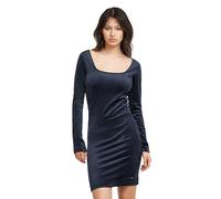 G-STAR Donna Velvet Slim Dress, Blu (osaka blue D25040-D422-3873), S
