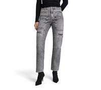 G-STAR Donna Viktoria Utility High Straight Jeans, Grigio (faded grey neblina D24566-D537-G324), 29W / 30L