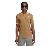 G-STAR Dunda Slim Stripe Polo, Polo Uomo, Beige (Safari D17127-5864-B444), XS