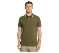 G-STAR Dunda Slim Stripe Polo, Polo Uomo, Verde Scuro (Shadow Olive D17127-5864-B230), S