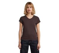 G-STAR Eyben Slim V-Neck Top 2.0, Beige (Chocolate Plum D24533-4107-G692), S Donna