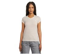 G-STAR Eyben Slim V-Neck Top 2.0, T-Shirt Donna, Multicolore (Liquid Pink Highlight Stripe D24533-d244-h199), M