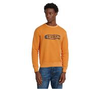 G-STAR Uomo Destroyed G Logo Washed Sweater, Olivastro (marmalade gd D25101-D688-G745), L