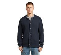 G-STAR Honey Comb Structure Cardigan Knit, Blu (Dk Patriot Blue D27108-d631-7160), L