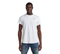G-star Lash Ribbed Short Sleeve T-shirt Bianco M Uomo